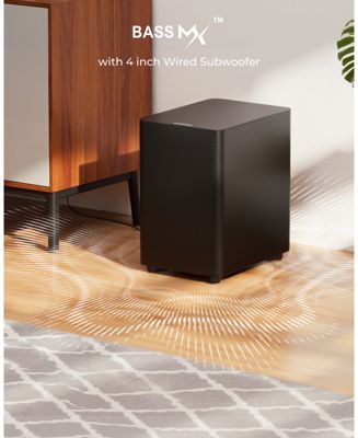 7.1ch Sound Bar with Dolby Atmos, Surround Sound System for TV with 4 Surround Speakers, Soundbar with Subwoofer for Home Theater, Aura A60