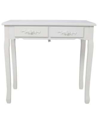 Princess Vanity Desk Set with Mirror & Stool, 4 Drawers, Ample Storage