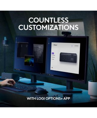 MX Keys Full Size Scissor Keyboard for PC and Mac - Black