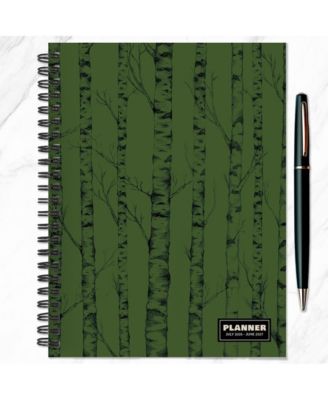 July 2026 - June 2027 Green Forest Medium Weekly Monthly Planner