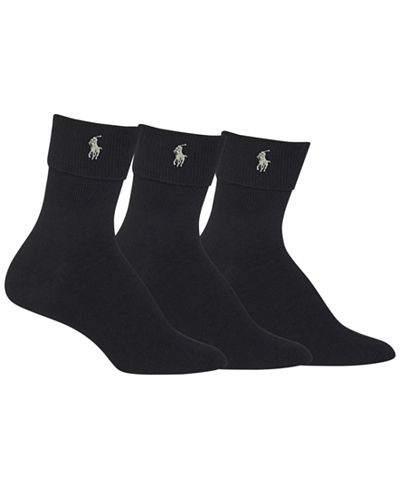 Polo Ralph Lauren Women's 3-Pk. Turncuff Socks