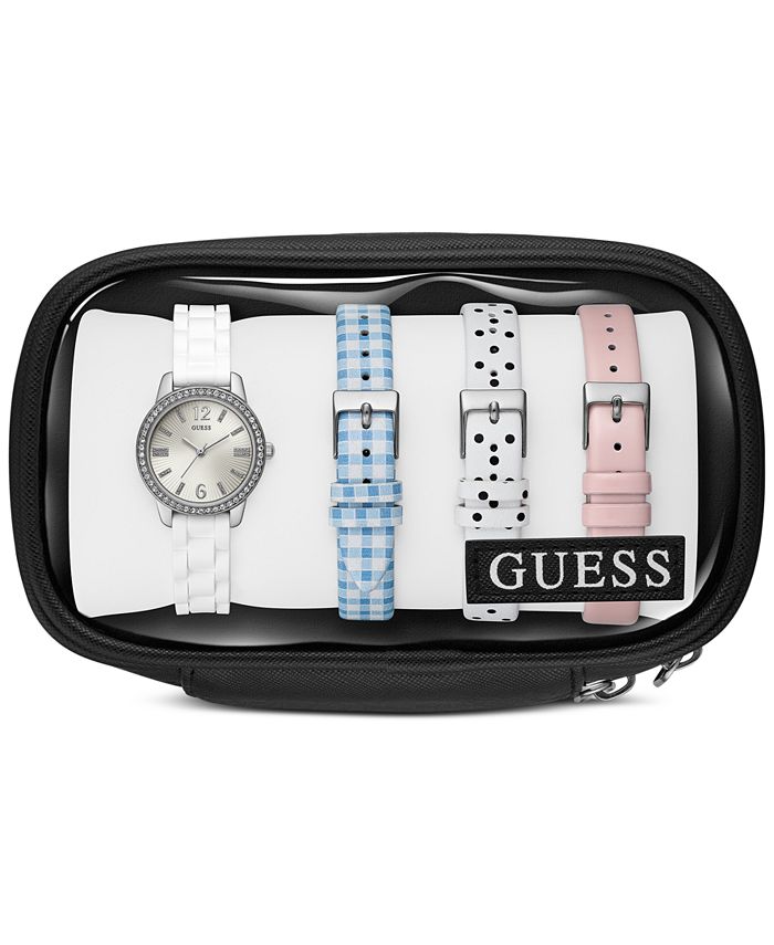 Guess watch interchangeable leather strap sale