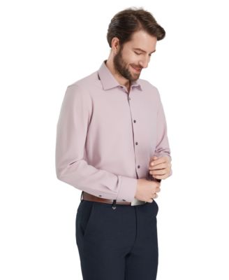 Men's Slim-Fit Performance Solid Dress Shirt