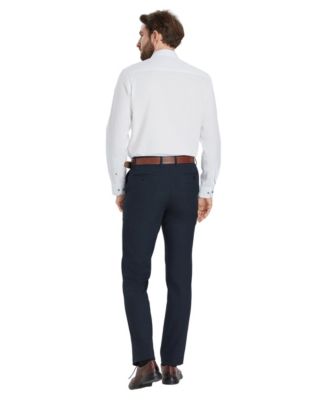 Men's Slim-Fit Solid Dress Shirt