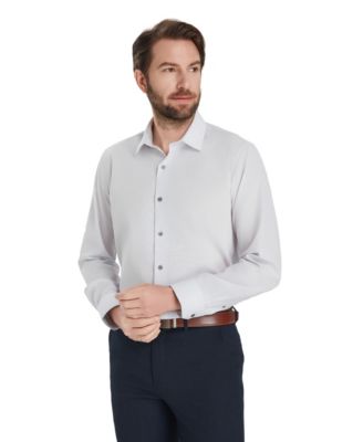 Men's Slim-Fit Solid Dress Shirt