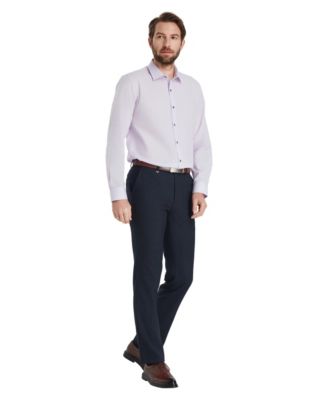 Men's Slim-Fit Solid Dress Shirt