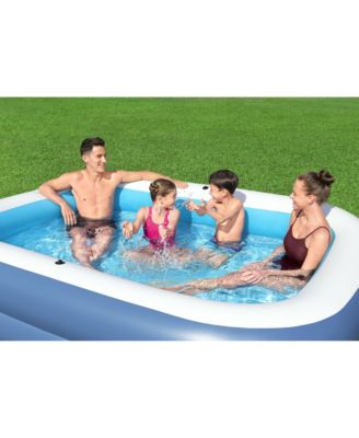 H2OGO! 8 Foot 4 Inch by 70 Inch Summer Bliss Shaded Inflatable Family Pool