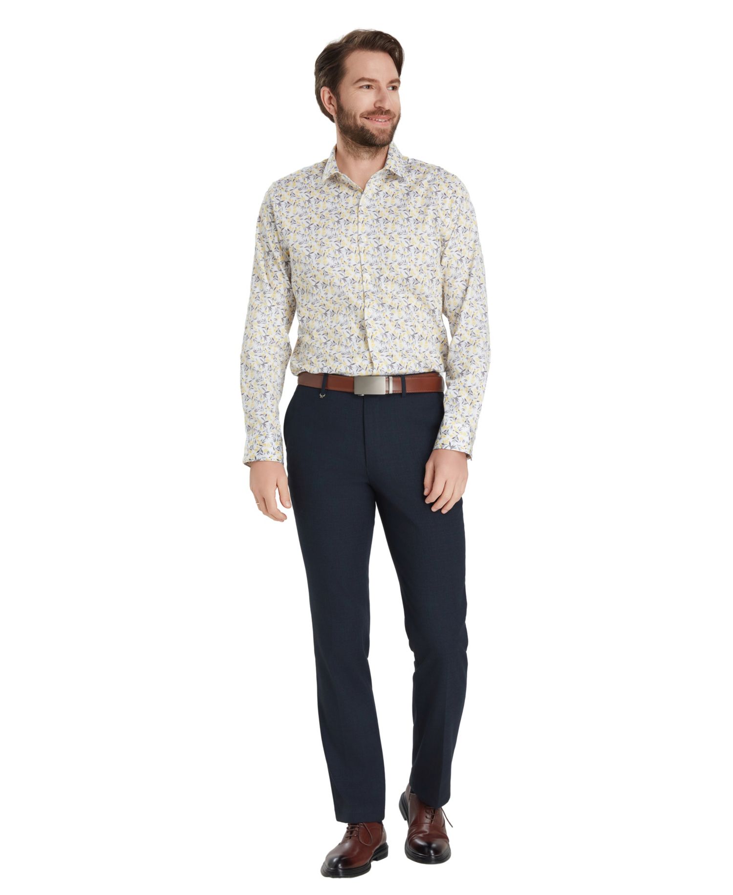 Men's Slim-Fit Florian Ditsy Dress Shirt