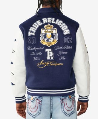 Men's Long-Sleeve Crest Varsity Jacket