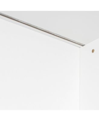 96 inches Full Over Full Bunk Bed with Twin Size Trundle and Staircase, Shelves, LED