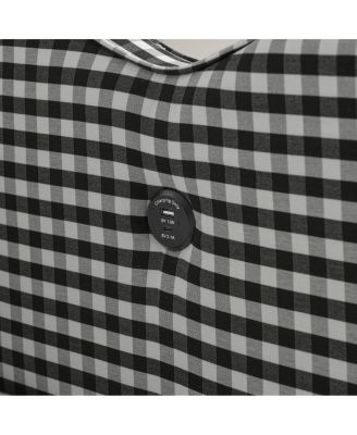 Cozy Gingham Daybed with Twin Trundle, USB Port, Linen Fabric