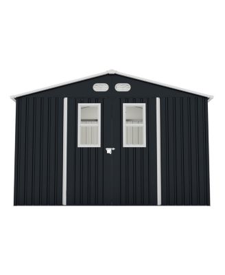  Outdoor Storage Shed, 8x10, 4 Windows, Lockable Doors