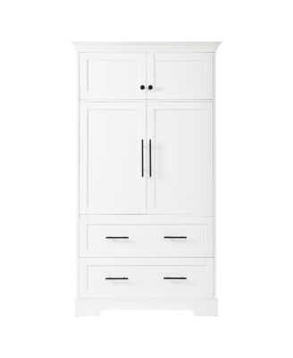 Farmhouse 40"x18"x72.6" Kitchen Pantry with 4 Doors