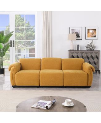   Chenille Modular Sofa with Iron Frame