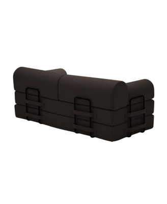 78 inches Convertible Sleeper Sofa Bed with Pillow, Corduroy Folding Mattress Couch