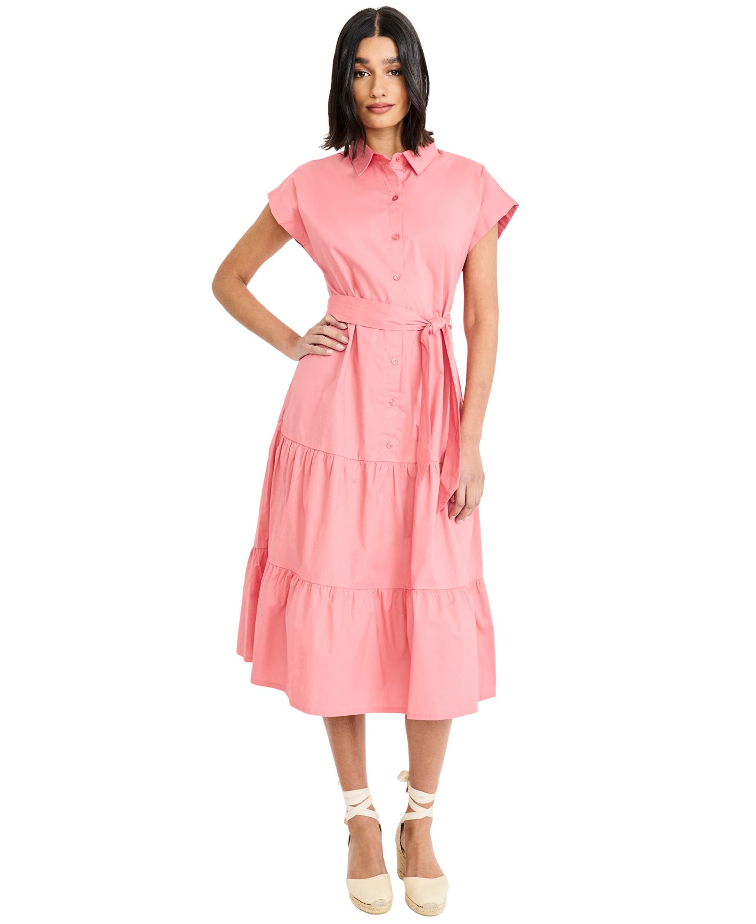Women's Collared Shirt Dress