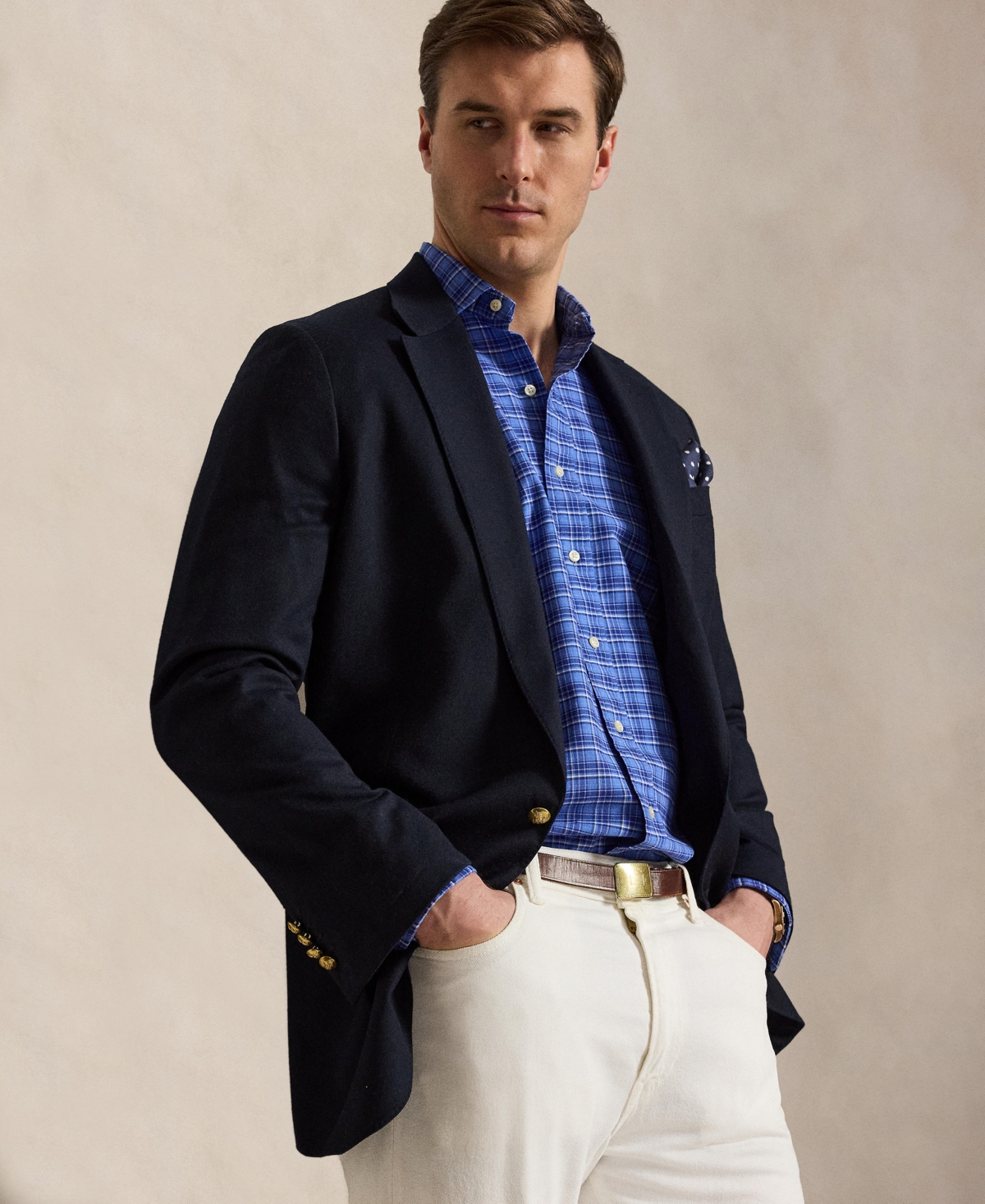 Polo Ralph Lauren Men's Big & Tall Plaid Oxford Shirt