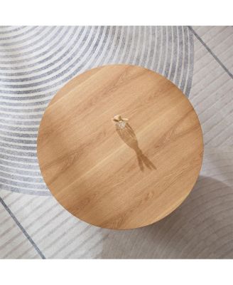 Round Modern Coffee/Accent Table for Living Room/Office/Bedroom