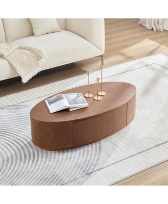 Streamdale Modern Luxury Oval Coffee Table, Elegant Living Room Accent Piece