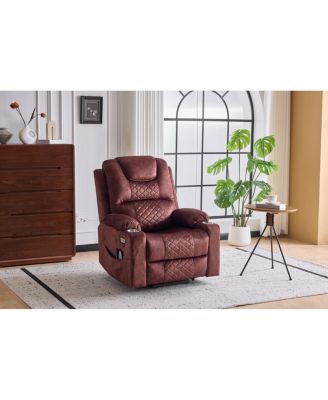 Oversized Power Lift Recliner Massage Chair for Elderly, USB/Type-C Ports