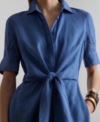 Lauren Ralph Lauren Women's Point Collar Shirt Dress