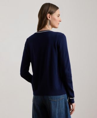 Women's Crewneck Cardigan Sweater