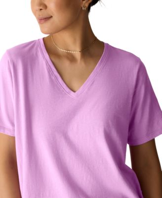 Women's V-Neck Pull-On T-Shirt