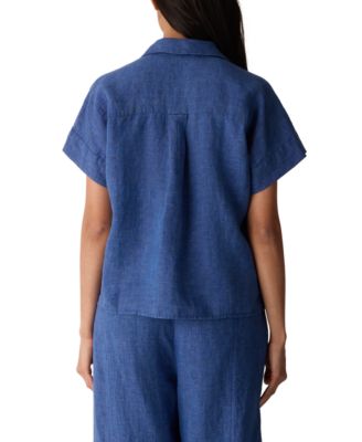 Women's Notch Collar Shirt, Regular & Plus Size