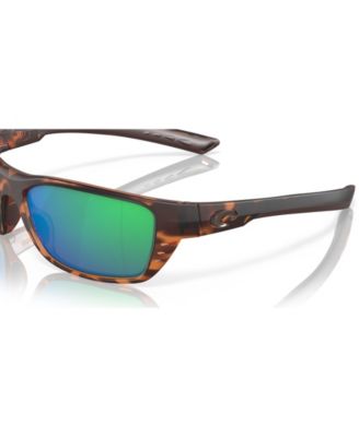 Unisex Rectangle Whitetip Polarized Sunglasses, 6S9056