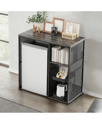 Storage Rack for Mini Fridge, Microwave, Coffee Bar