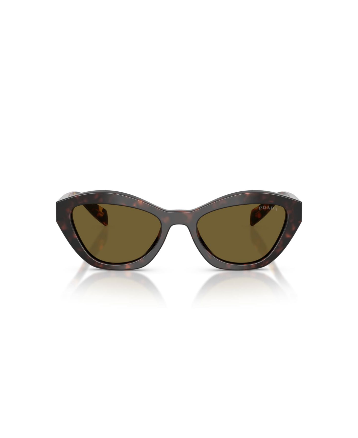 Женские солнцезащитные очки PRADA Butterfly Sunglasses, PR A02S, цвет: Черепаховый — фото 2