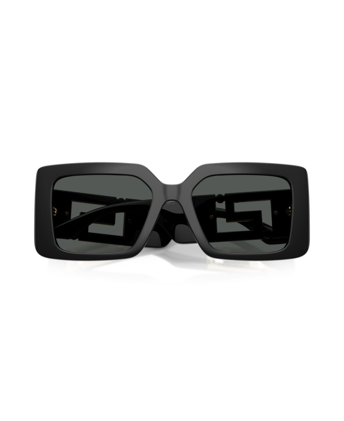 Женские солнцезащитные очки Versace Square Sunglasses, VE4505U, цвет: Чёрный — фото 5
