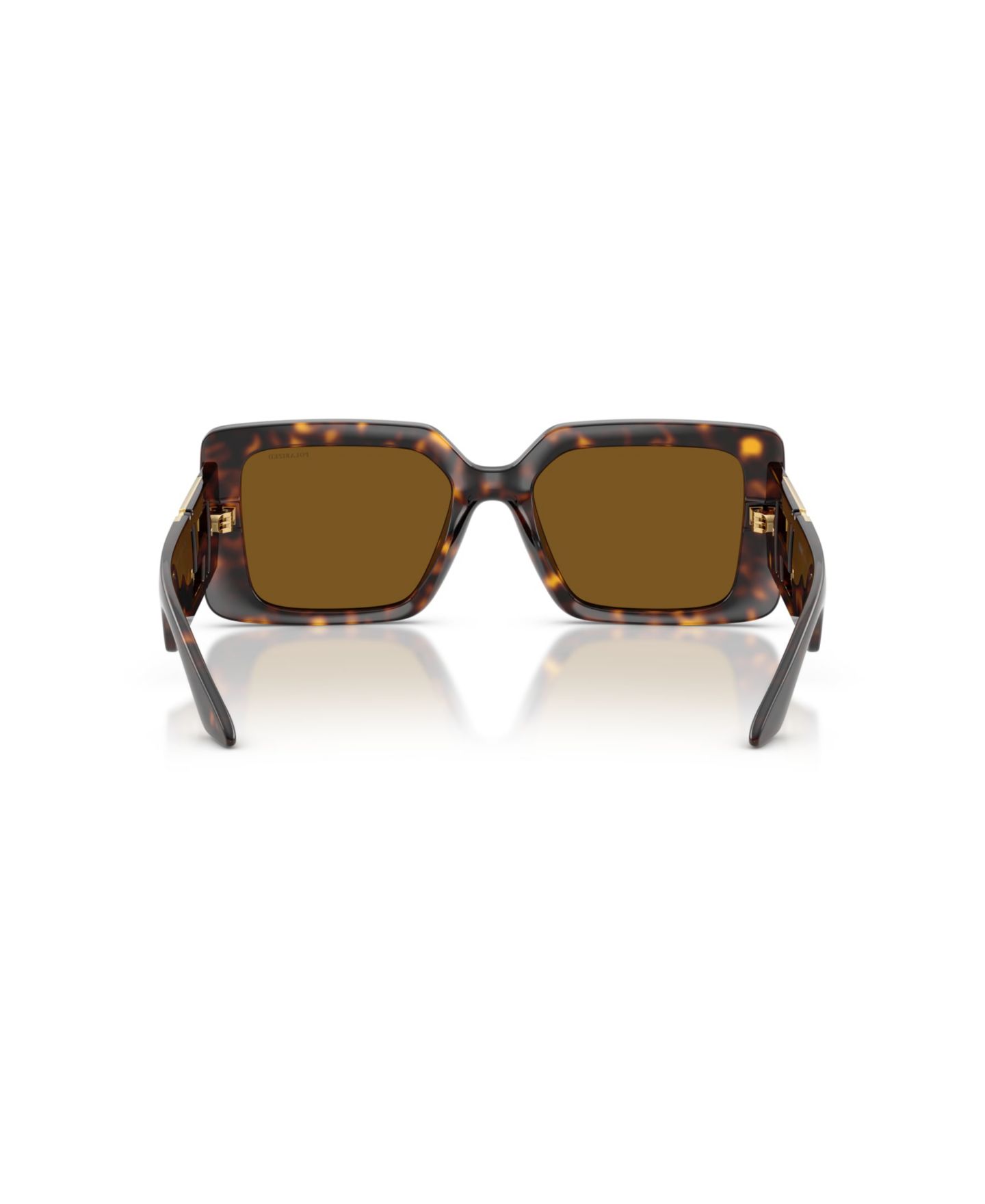 Женские солнцезащитные очки Versace Square Polarized Sunglasses, VE4505U, цвет: Гавана — фото 2