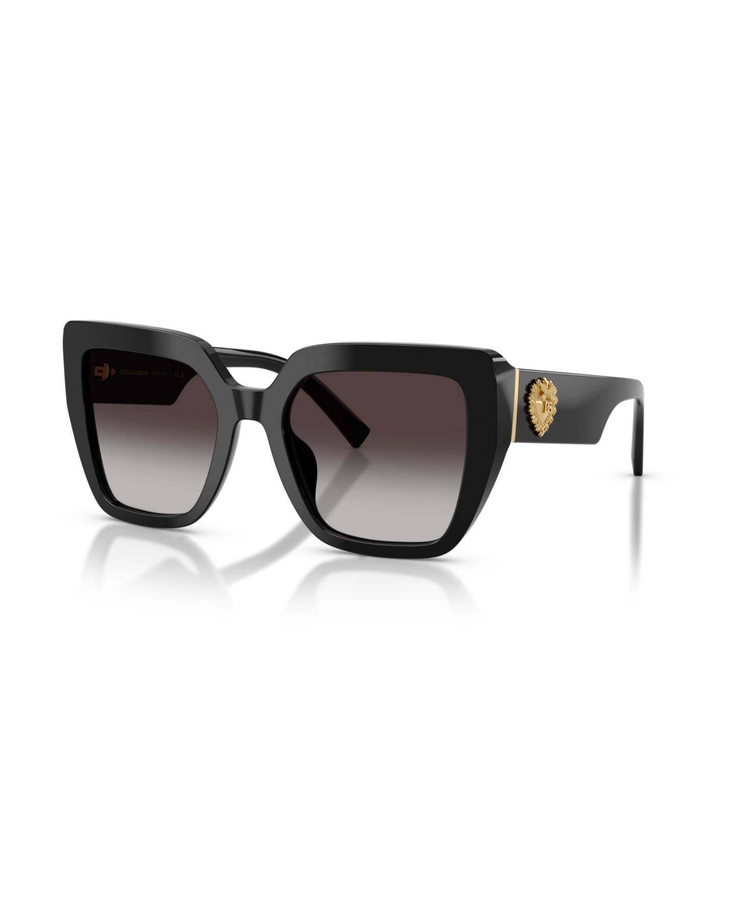 Женские солнцезащитные очки Dolce&Gabbana Square Sunglasses, DG4538, цвет: Чёрный — фото 1