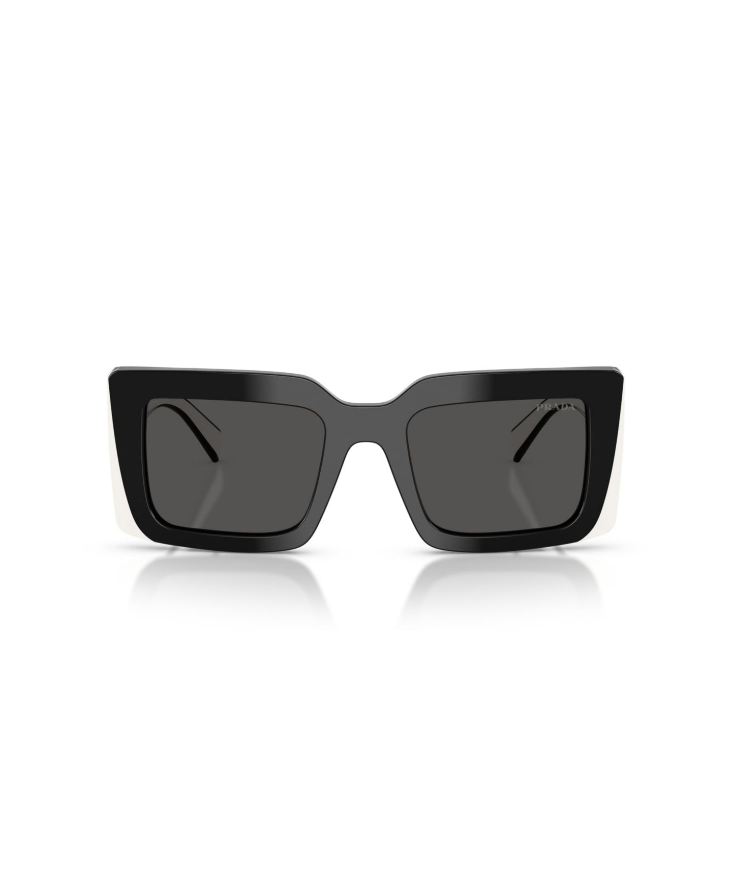 Женские солнцезащитные очки PRADA Rectangle Sunglasses, PR D01S, цвет: Чёрный — фото 4