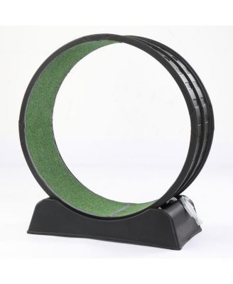  Cat Treadmill with Green Carpet, PP Track Connector & Toy Stick