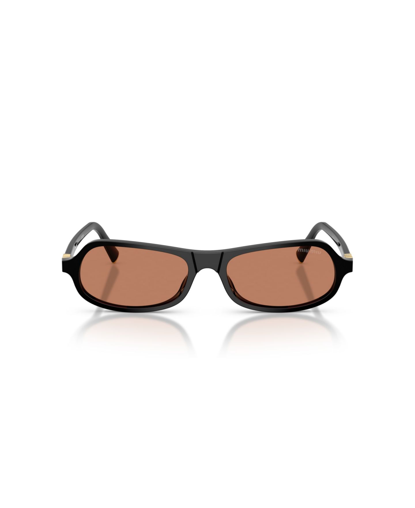 Женские солнцезащитные очки MIU MIU MIU Sunglasses, MU B10SU, цвет: Чёрный — фото 2
