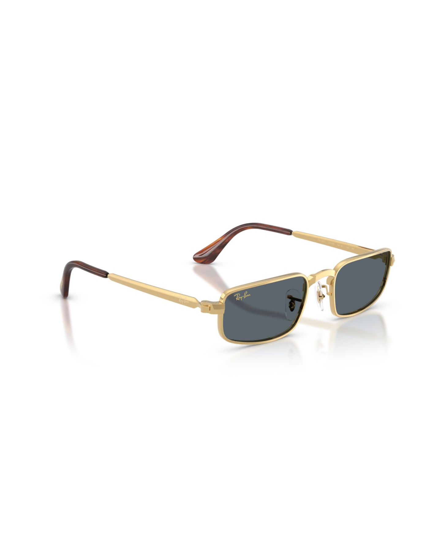 Солнцезащитные очки Ray-Ban Unisex Rectangle Sunglasses, RB3927, цвет: Золотой — фото 6