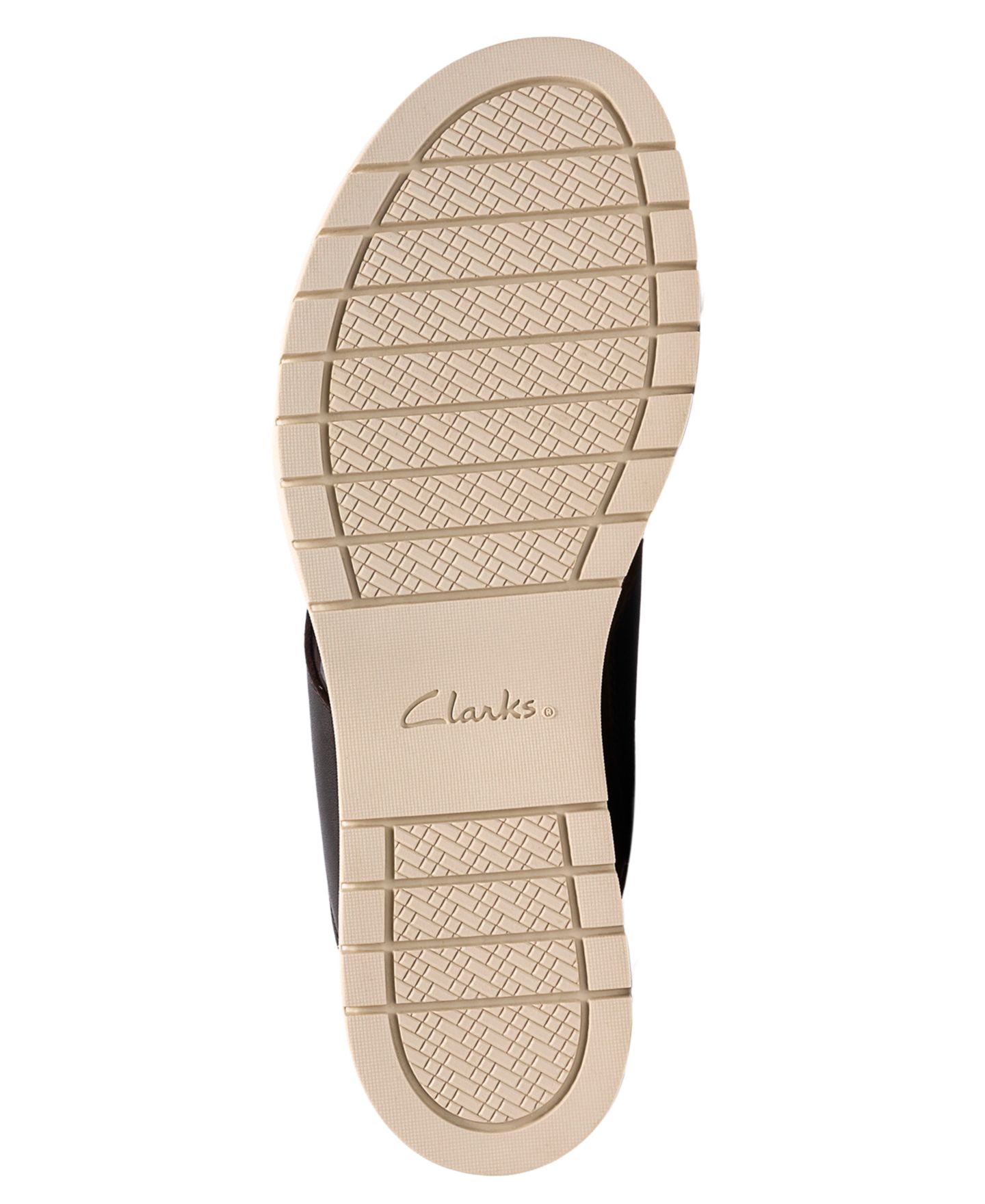 Женские сандалии на танкетке Clarks Diaz с перекрещенными ремешками и круглым носом, цвет: Чёрный кожаный — фото 5