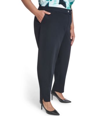 Plus Size Mid-Rise Slim Leg Pant