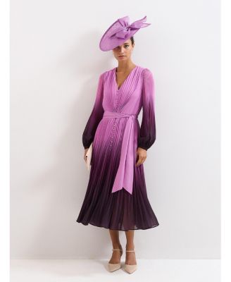 Women's Mira Ombre Tie Waist Midi Dress