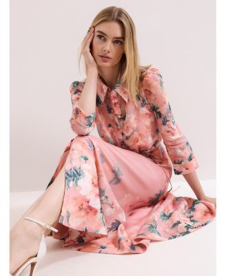 Women's Anabella 3/4 Sleeve Midi Dress