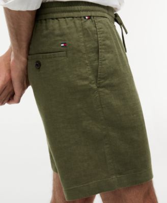 Men's Dover 8" Linen-Blend Shorts