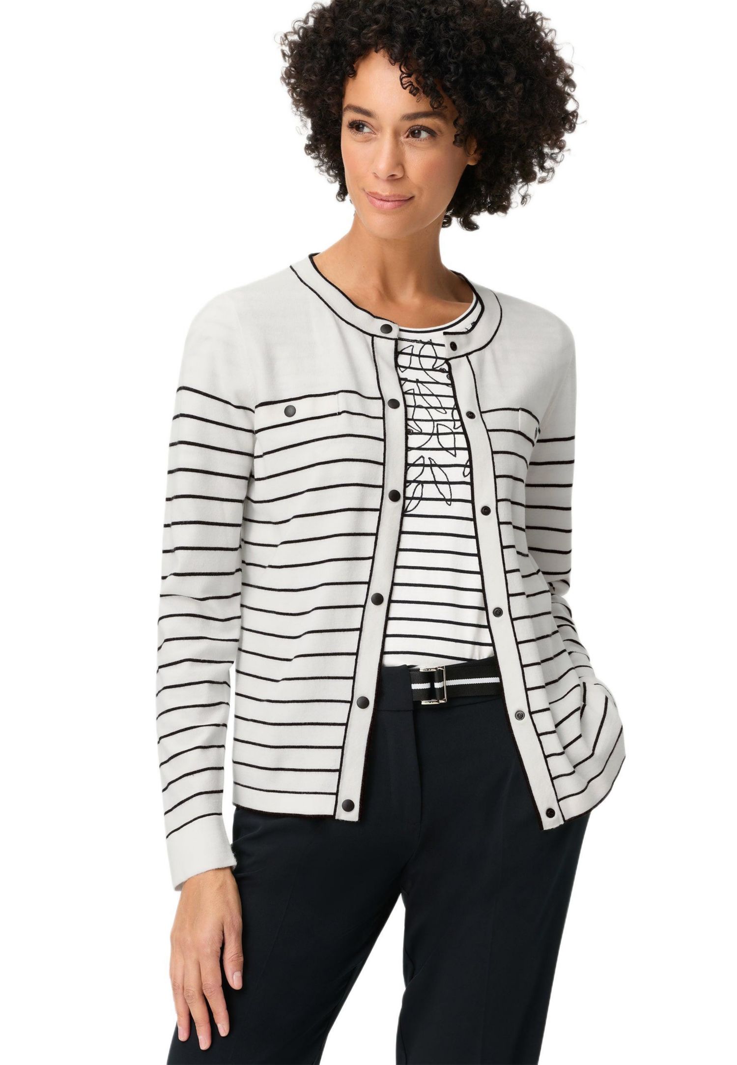 Women's Striped Cardigan