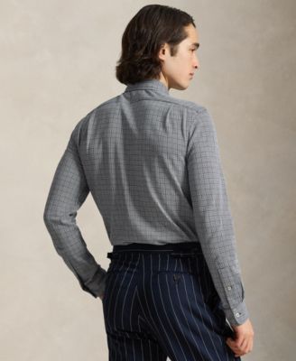 Men's Glen Plaid Spread Collar Shirt