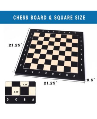 Sapele & Maple Inlaid Chessboard, Professional Tournament Chess Board Only