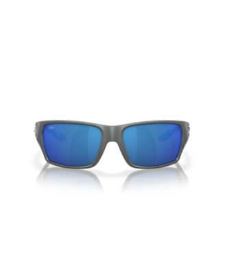 Men's Rectangle Tailfin Polarized Sunglasses, 6S9113