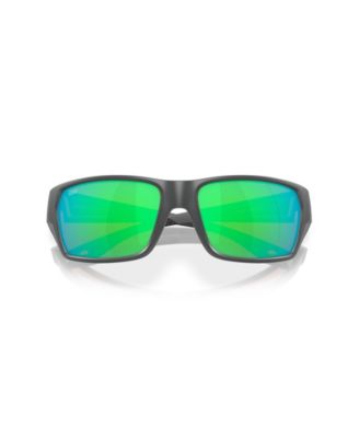 Men's Rectangle Tailfin Polarized Sunglasses, 6S9113