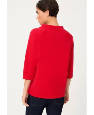 Women's Scuba Jersey Funnel Neck Top