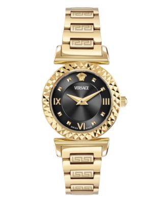 Women's Mini Vanity IP Yellow Gold Stainless Steel Bracelet Watch, 27mm